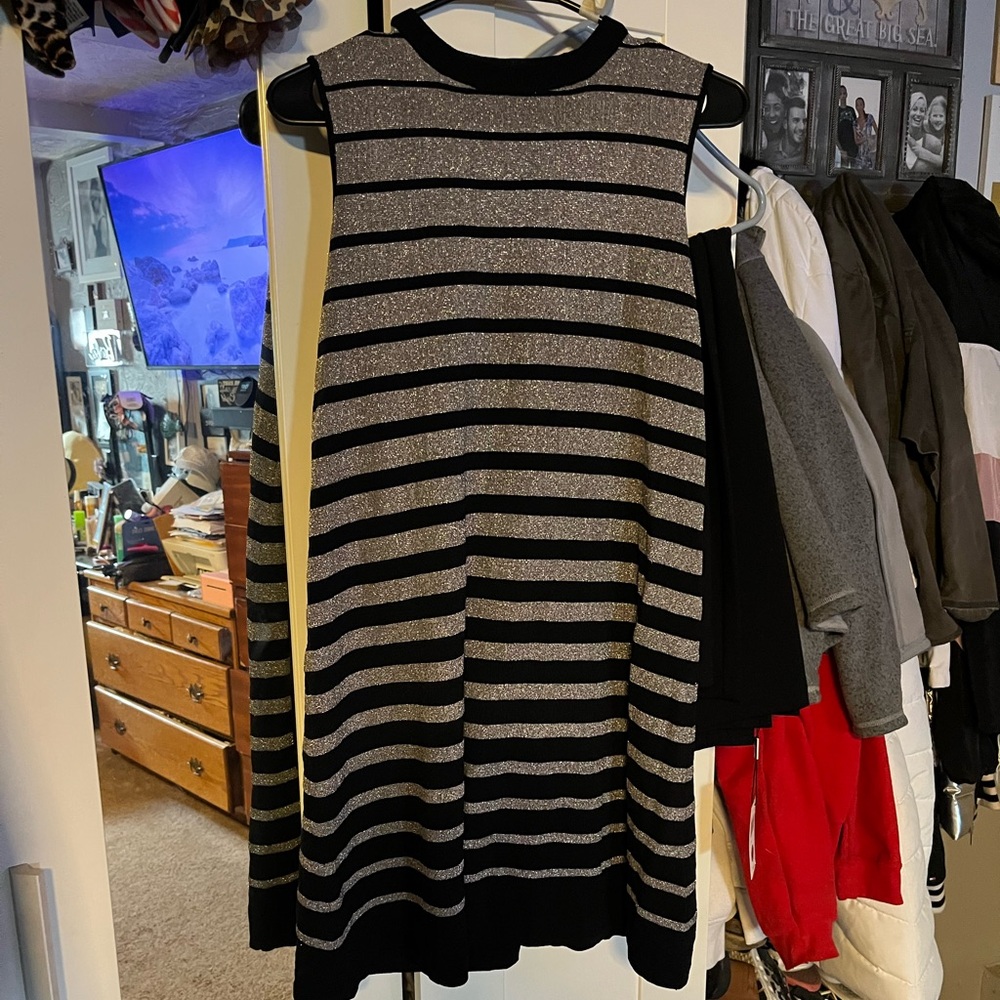 ECI Black and Silver dress